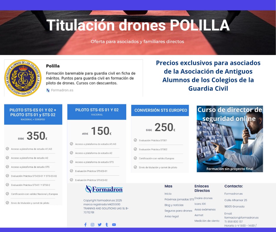 ¡FORMADRÓN Descuento Exclusivo socios de la Asociación de Antiguos Alumnos de los Colegios de la Guardia Civil!